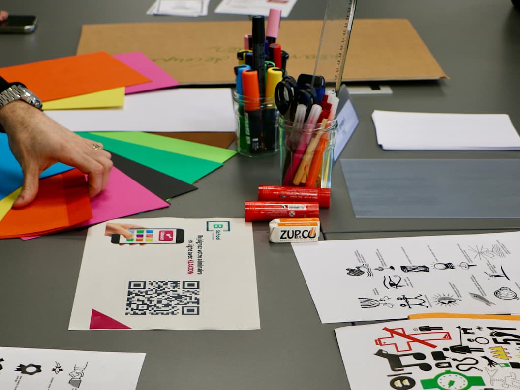 team building atelier création entreprise collaborateur picto art paris